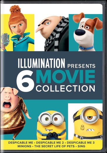 Illumination Presents: 6-Movie Collection (Despicable Me / Despicable Me 2 / Despicable Me 3 / Minions / The Secret Life of Pets / Sing)