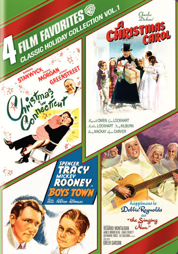 4 Film Favorites: Classic Holiday Vol. 1 (Boys Town, A Christmas Carol, Christmas in Connecticut, The Singing Nun)