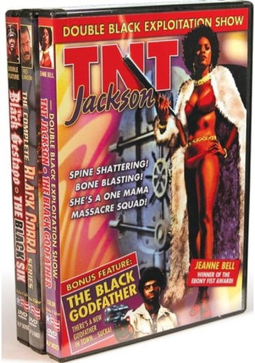 70s Grindhouse Black Exploitation: TNT Jackson (1979) / The Black Godfather (1974) / Black Cobra (1981) / Black Cobra 2 (1990) / Black Cobra 3: The Manila Connection (1990) / The Black Gestapo