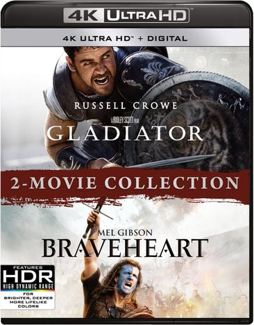 Gladiator/Braveheart 2-Movie Collection (4K Ultra HD + Digital) [Blu-ray]