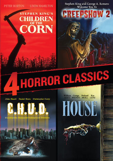 4 Horror Classics (Children of the Corn / Creepshow 2 / House / C.H.U.D.)