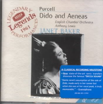 Purcell: Dido and Aeneas / James, Lewis, Baker, Herincx