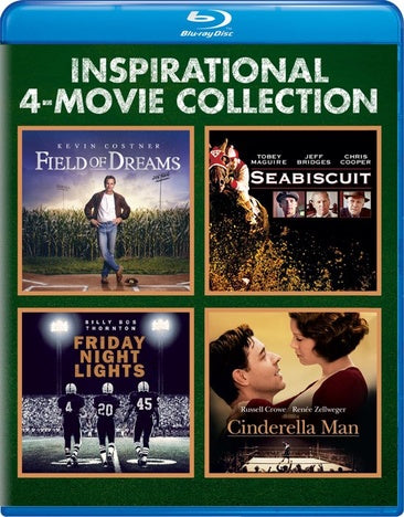 Inspirational 4-Movie Collection (Field of Dreams / Seabiscuit / Friday Night Lights / Cinderella Man) [Blu-ray]