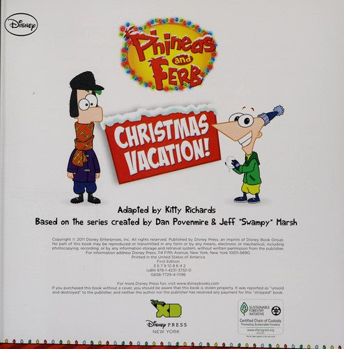 Phineas and Ferb Christmas Vacation cover